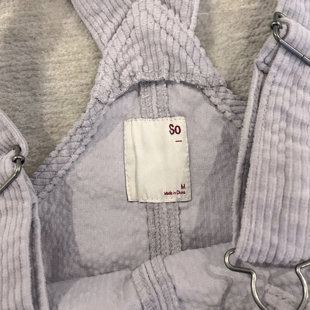 Junior’s SO Lavender Corduroy Dress size medium - Picture 5 of 6